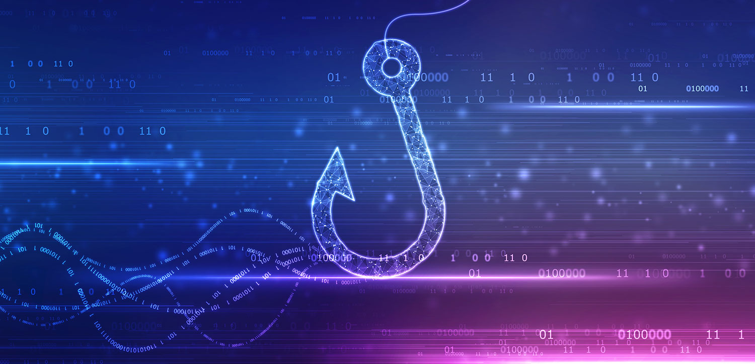 Abstract-graphic-of-a-fishing-line-and-hook-amid-data-to-represent-phishing-scams